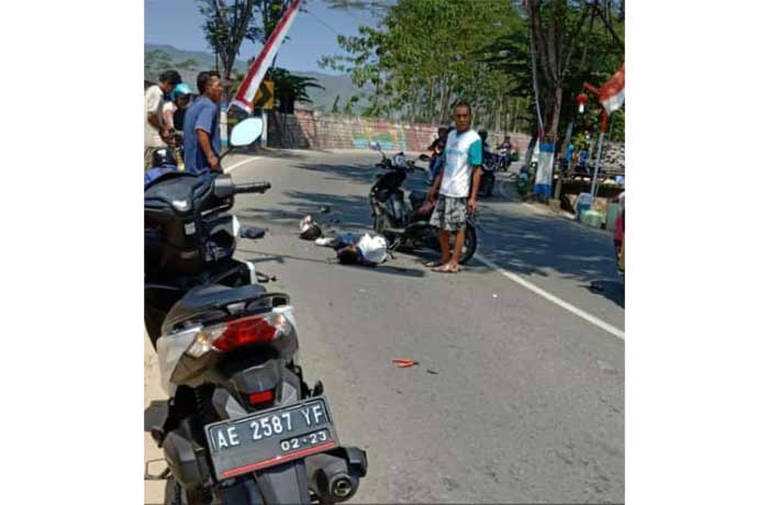 Kondisi korban tewas sebelum dievakuasi.