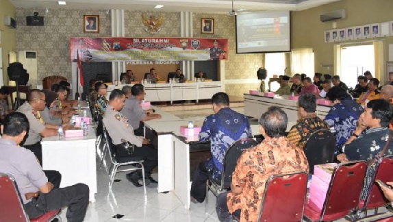 Suasana Silaturahmi Kamtibmas yang digelar Polresta Sidoarjo.