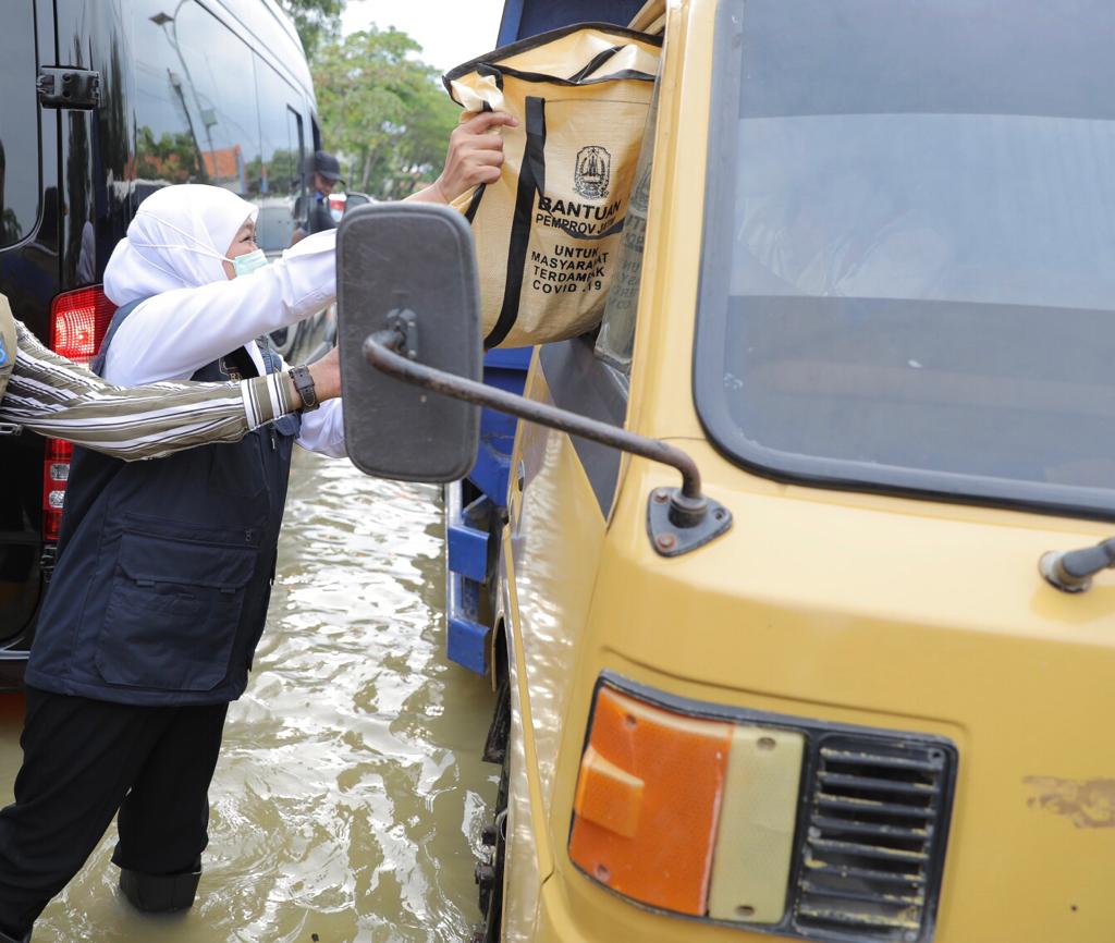 Anggaran dari APBN, Khofifah: Perlu Pembangunan Floodway Sungai Kemuning, Atasi Banjir Sampang