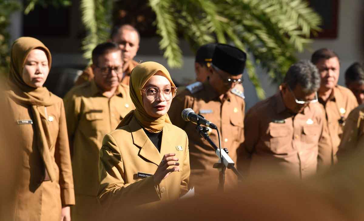 Wali Kota Kediri saat memberi arahan. Foto: Ist