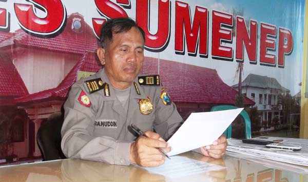 Kasubag Humas Polres Sumenep, AKP Hasanudin. foto: rahmatullah/ BANGSAONLINE
