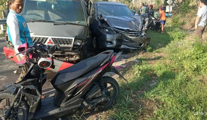 Kondisi kendaraan yang terlibat kecelakaan.