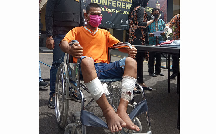 Melawan Saat Ditangkap, Pembunuh Tukang Pijat di Mlirip Mojokerto Ditembak Polisi