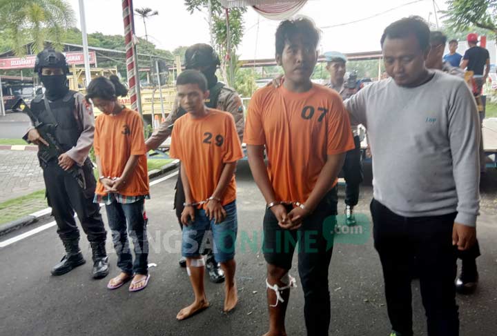Begal Taksi Online di Sooko Mojokerto Dilumpuhkan