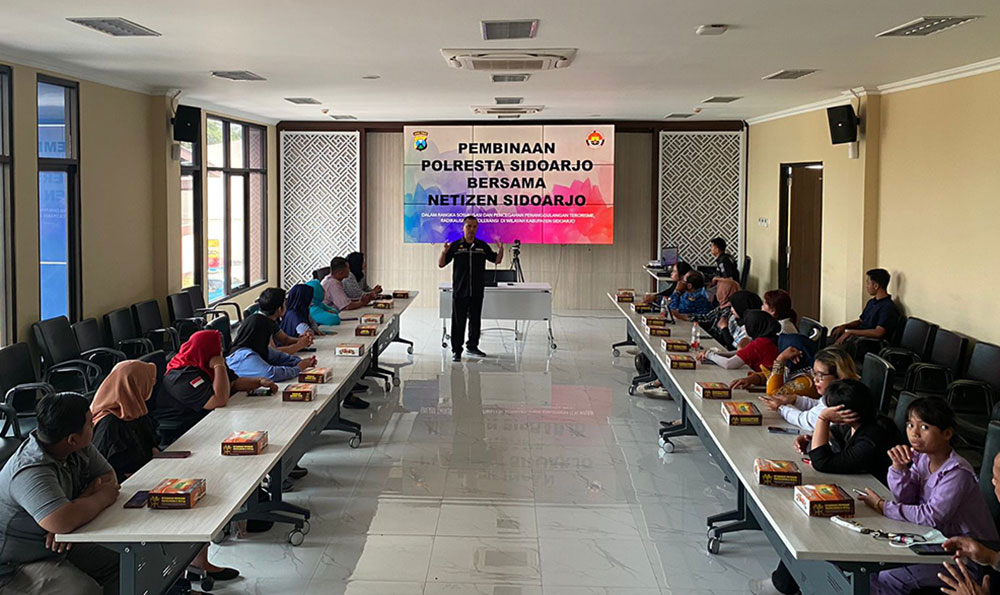 Cegah Ajaran Radikalisme Melalui Medsos, Polresta Sidoarjo Perkuat Barisan Netizen
