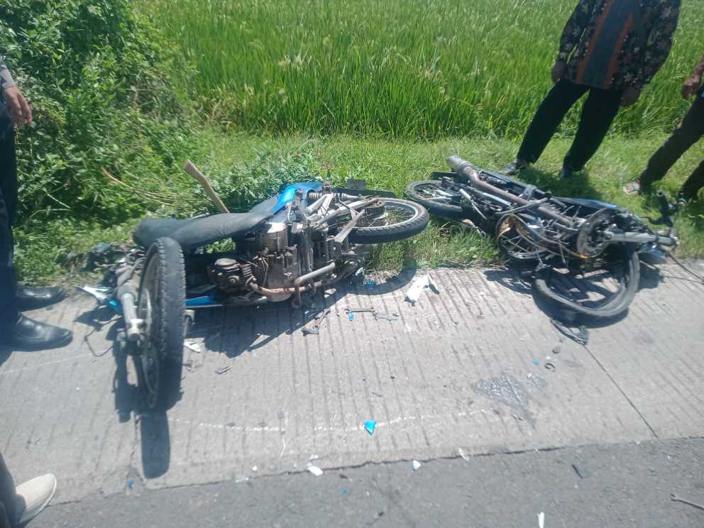 Kondisi motor usai mengalami laka