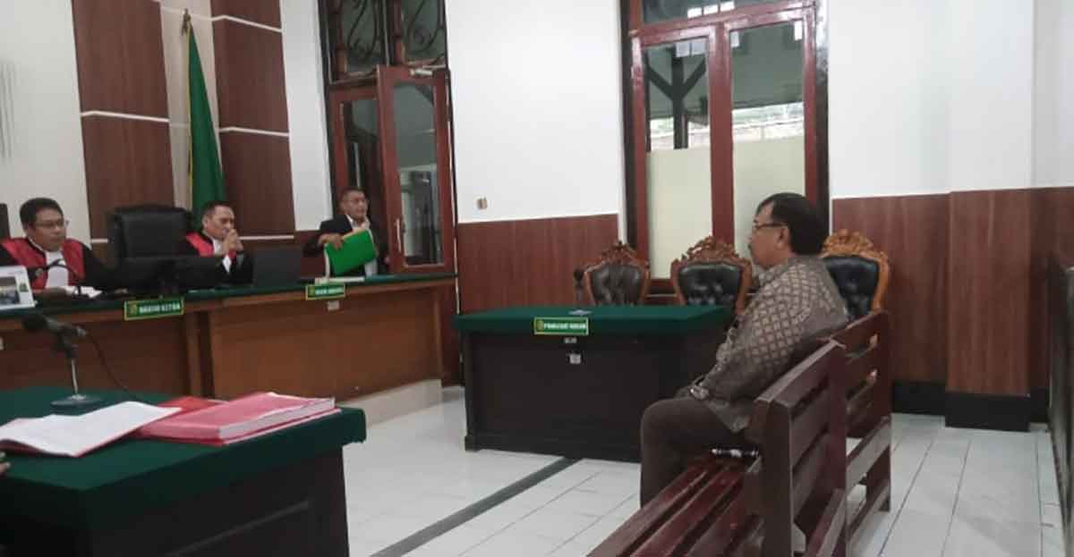 Sidang kasus penamparan Pimred atau Pimpinan Redaksi Memorandum.