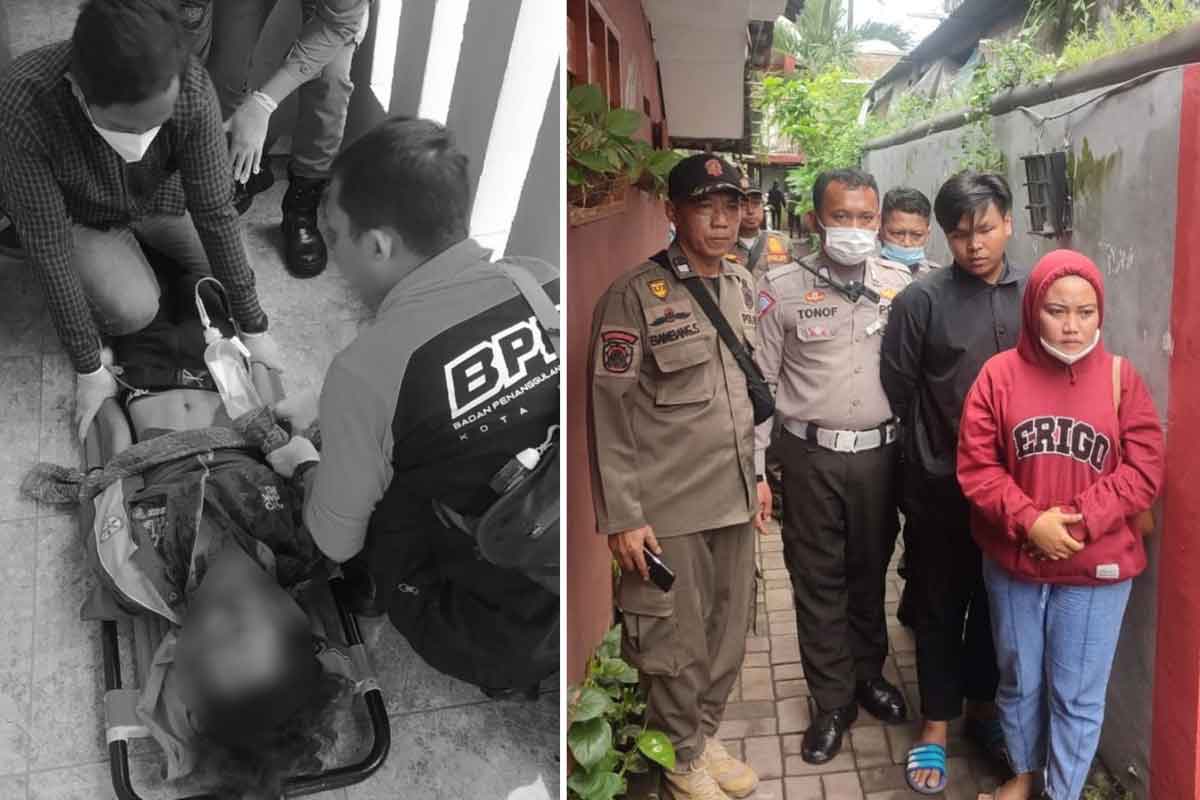 Kondisi selingkuhan pacarnya setelah mengalami penganiayaan dan pacar terduga pelaku penganiyaan.