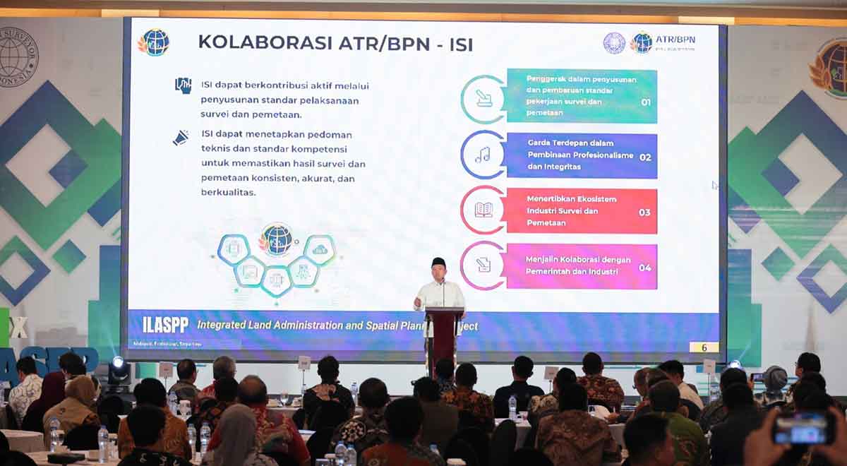 Menteri ATR/BPN saat memberi sambutan.