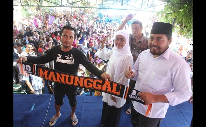 Deklarasi dukungan Forum Petani Pasuruan kepada pasangan Khofifah-Emil. foto: ist