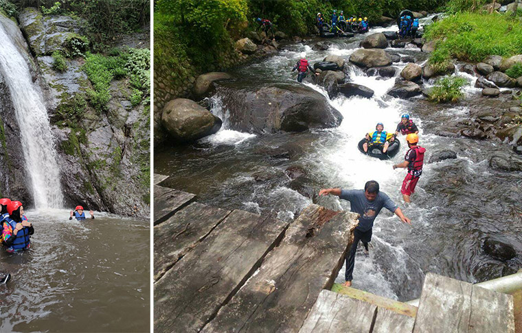 Pesona Air Terjun Kertoembo yang memikat para wisatawan untuk mengunjunginya.