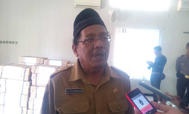 Kabid SMP/SMA dan SMK Disdik Bojonegoro, Puji Widodo. foto: eky nurhadi/ BANGSAONLINE