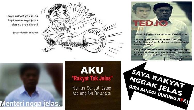 Beberapa meme yang beredar di media sosial