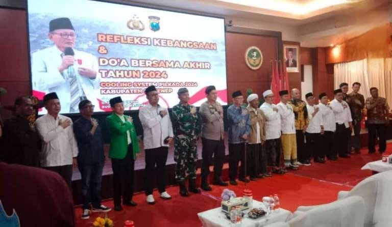 Refleksi Kebangsaan dan Doa Bersama Akhir 2024 yang digelar Polres Sumenep