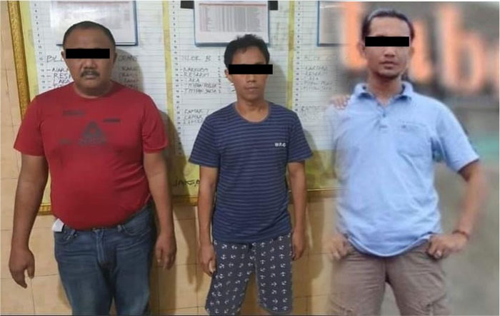 Ketiga tersangka, yakni bos baby lobster, oknum kades, dan oknum polisi digerebek saat pesta sabu.