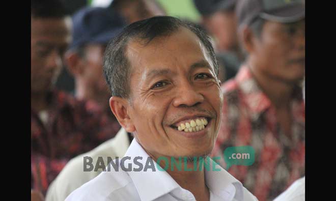 Sukisno, Kepala Desa Rahayu. foto: SUWANDI/ BANGSAONLINE