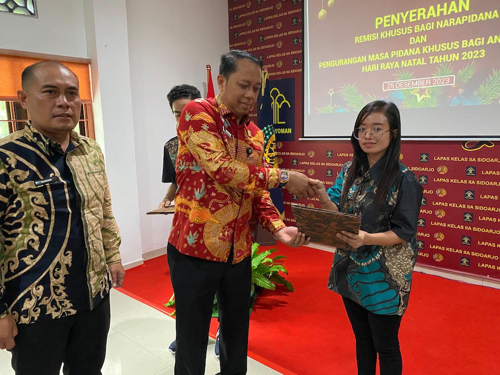 358 Narapidana di Jatim Terima Remisi Natal 2023, 3 Langsung Bebas