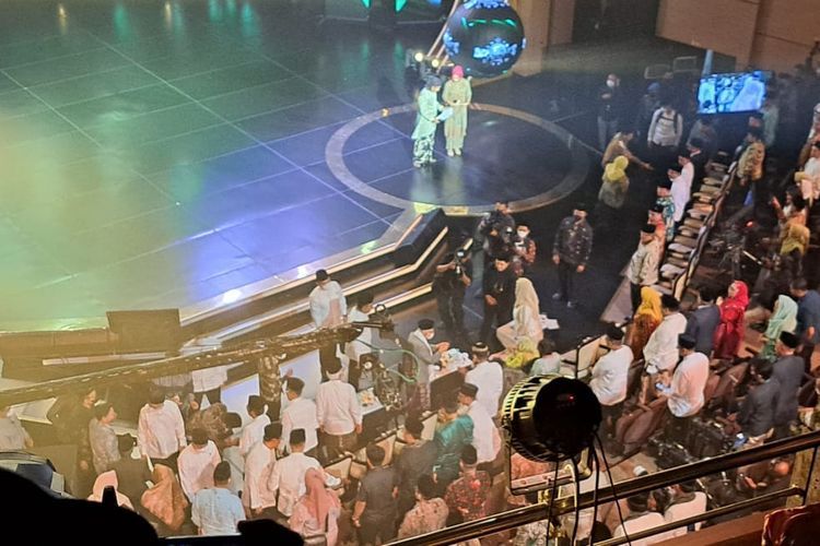 Acara Penghargaan Satu Abad NU di Teater Tanah Air, Taman Mini Indonesia Indah, Jakarta, Selasa (31/1/2023). Foto: Kompas