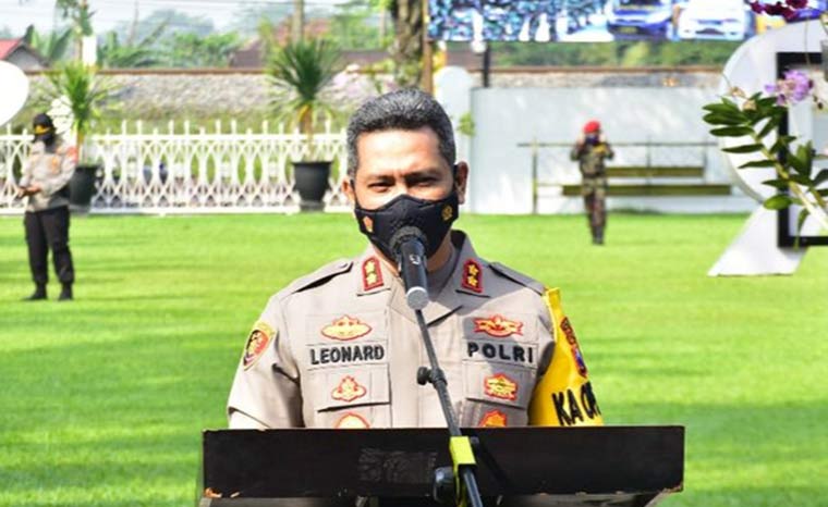 Kapolres Blitar, AKBP Leonard M Sinambela.