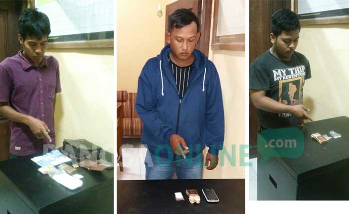 3 dari 4 pelaku pengedar pil koplo.