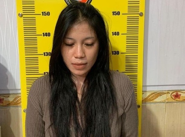 NN istri yang ditinggal suaminya saat pesta sabu. Foto: Ist