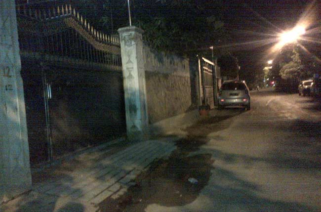 Rumah korban tempat jambret beraksi.