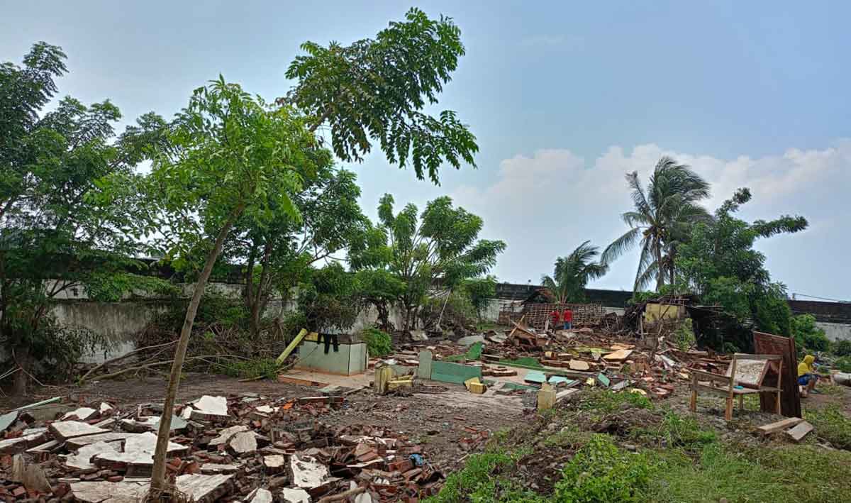 Rumah terdampak banjir di Situbondo.