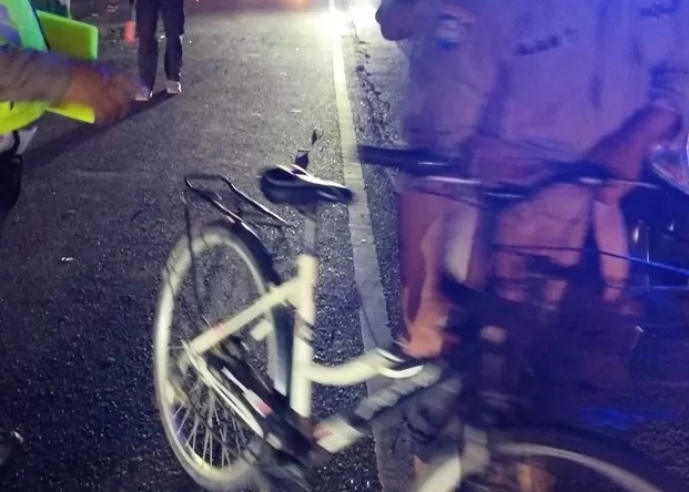 Sepeda yang digunakan korban