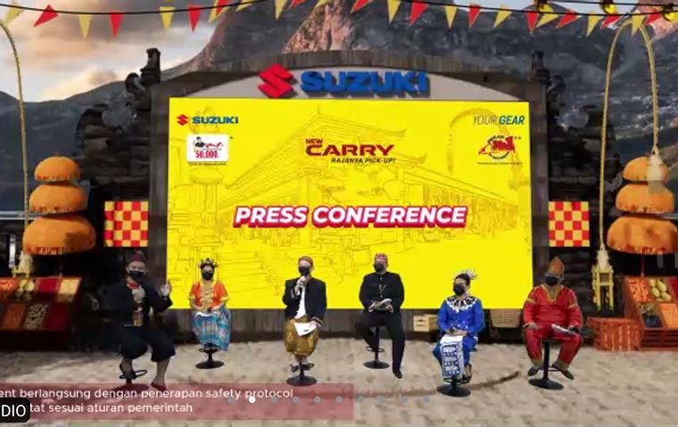 Launching New Carry Pick Up yang dilakukan secara virtual.