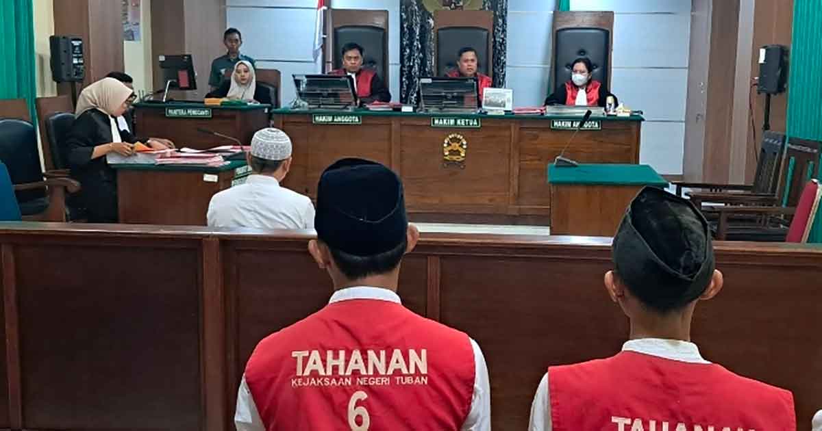 Sidang kasus penipuan SBKKN di PN Tuban.