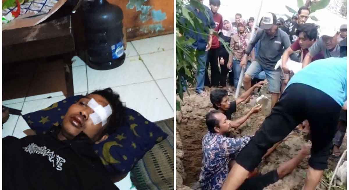 Kondisi hingga suasana pemakaman korban pengeroyokan saat HUT ke-98 Persebaya.