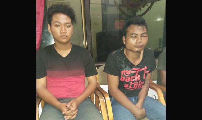Dua pelaku yang sudah berhasil ditangkap. 