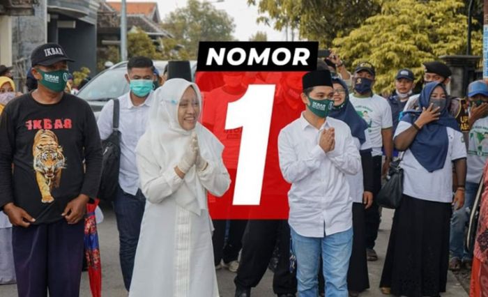 Paslon Bupati dan Wakil Bupati Mojokerto Nomor Urut 1, Ikfina-Gus Barra (Ikbar).
