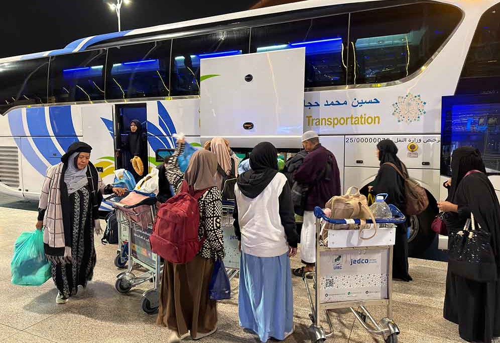 Jemaah umrah di Arab Saudi saat persiapan pulang ke Indonesia. Foto: Dok. Kemenhaj RI.