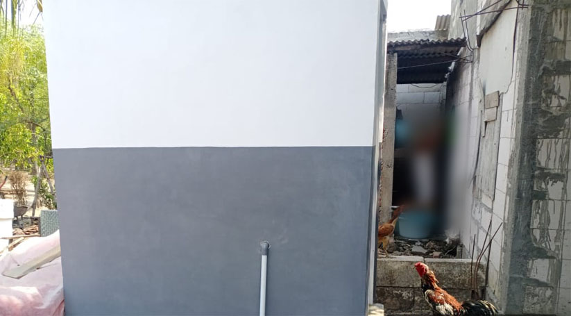 Salah satu sanitasi yang dibangun Dinas PUPR Nganjuk di Desa Ketawang.