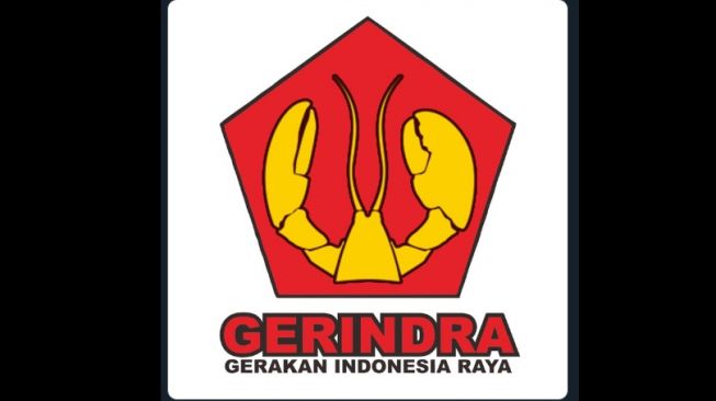 Inilah logo Partai Gerindra  bergambar lobster di akun Twitter @Puspen_PKI.