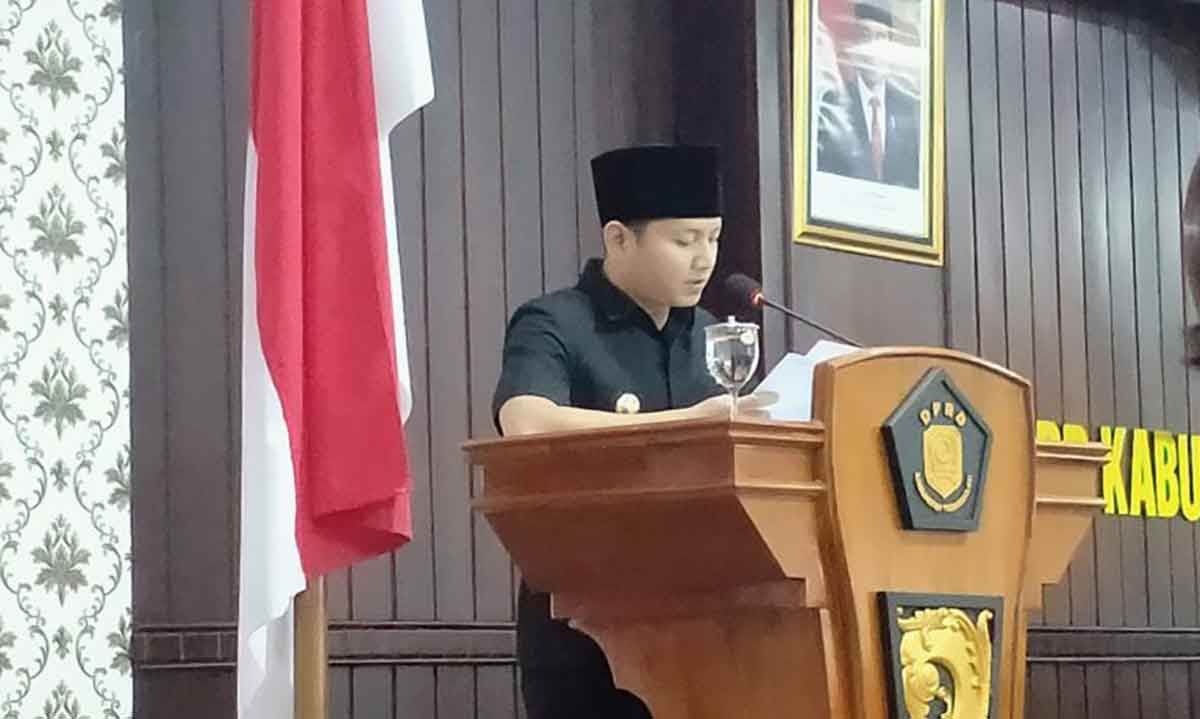 Bupati Trenggalek, Moch. Nur Arifin, saat memberi sambutan.