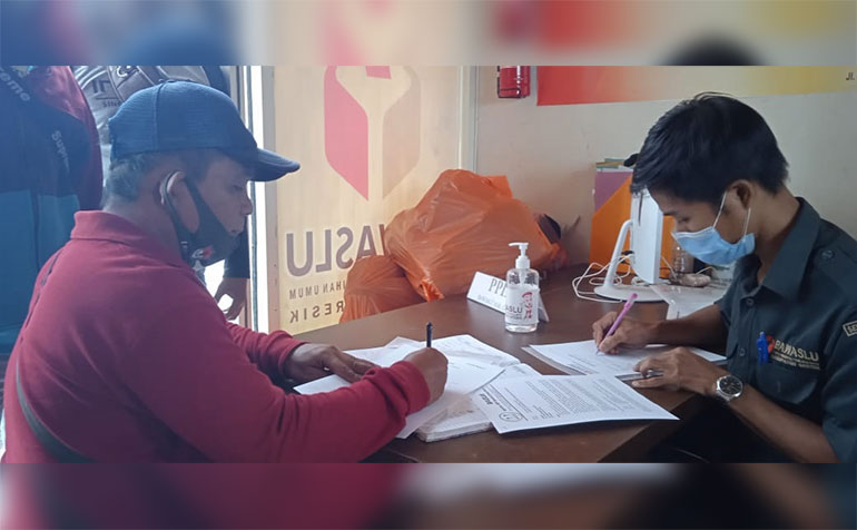 Relawan BAGUS Laporkan Akun FB ke Polres dan Bawaslu Gresik, Diduga Fitnah Qosim-Alif