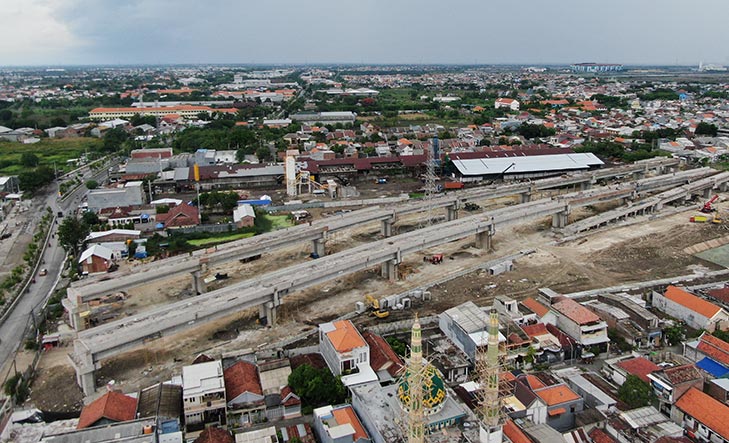 Pembangunan Jalan Lingkar Luar Barat (JLLB) ruas Sememi ke Utara-Fly Over Teluk Lamong.