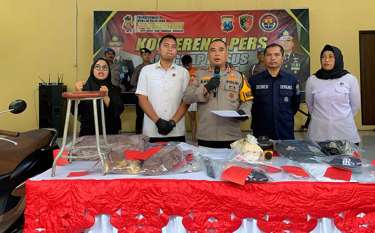 Ungkap kasus curanmor di Mapolresta Sidoarjo.