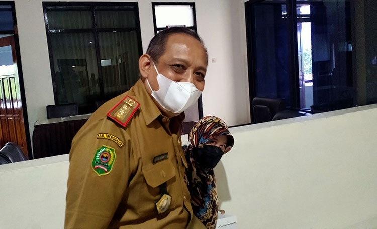 Sekretaris Daerah Kabupaten Trenggalek Joko Irianto. (foto: HERMAN/ BANGSAONLINE)