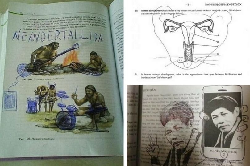 Inilah Coret-coret Buku Pelajaran Paling Mengesankan