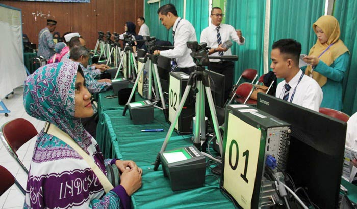 Sebanyak sebelas titik biometrik telah disiapkan oleh PPIH Embarkasi Surabaya. foto: ist