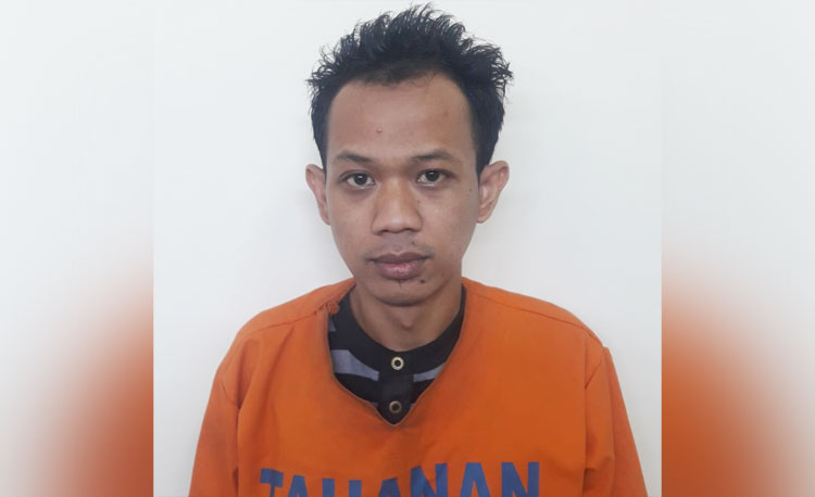 David Robbiansyah, pengedar sabu-sabu yang ditangkap Polresta Sidoarjo.