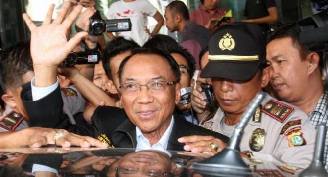 Jero Wacik saat di Gedung KPK