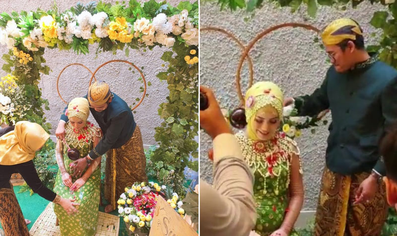 Prosesi tingkepan atau 7 bulan kehamilan istri kedua Bupati Bangkalan, Ayu Khoirunita.