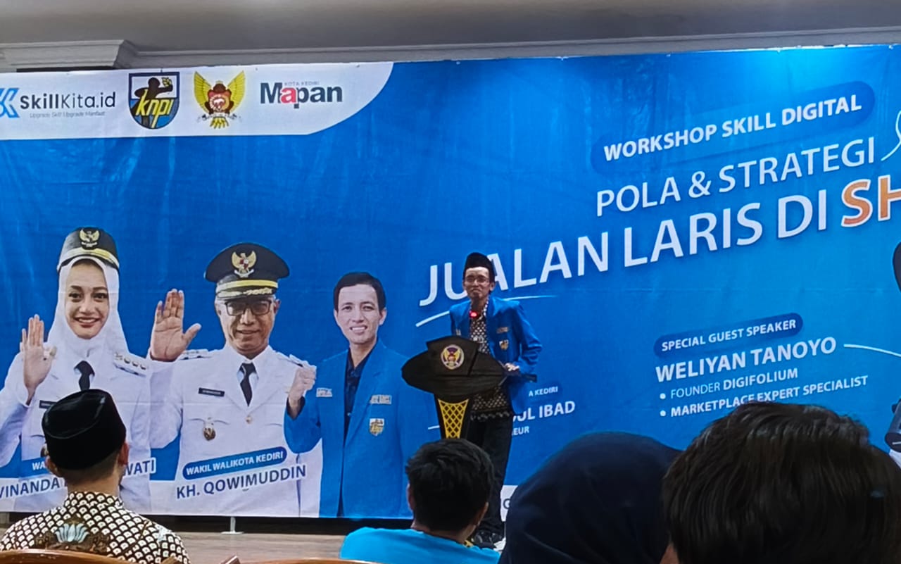 KNPI Kota Kediri Gelar Workshop Digital Bertajuk Jualan Laris di Shopee