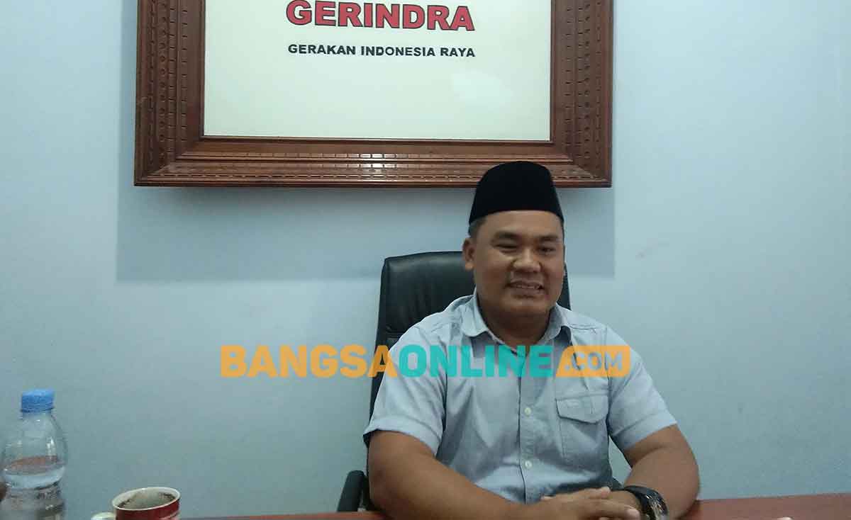 Ketua DPC Gerindra Nganjuk, Jianto. Foto: BAMBANG DWI JULIANTO/BANGSAONLINE