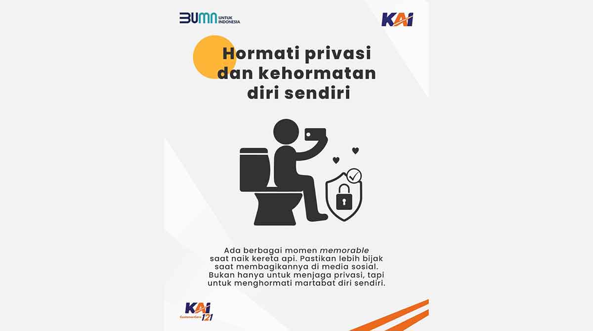 Gegara Swafoto di Toilet Viral, KAI Beri Himbauan Penting