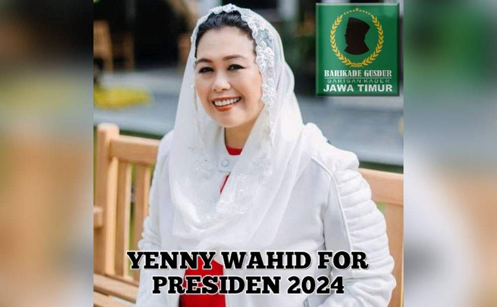 Foto dukungan Yenny Wahid sebagai Capres 2024 beredar di media sosial WhatsApp.